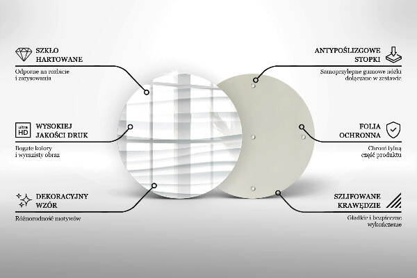 Posavaso de vidrio para velas Estructura moderna