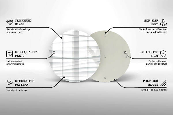 Posavaso de vidrio para velas Estructura moderna