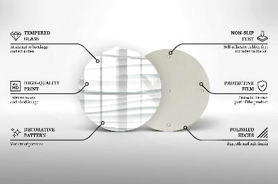 Posavaso de vidrio para velas Estructura moderna