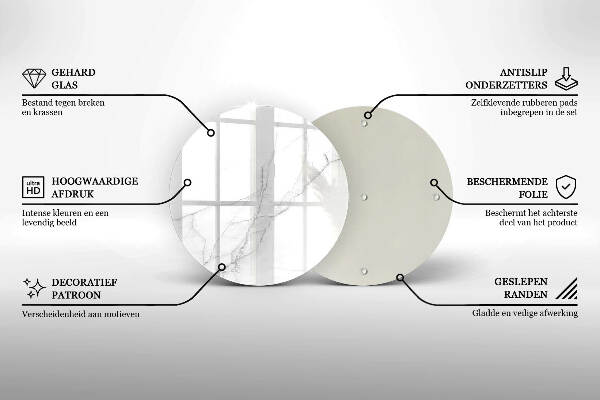 Posavaso de vidrio para velas funerarias Fondo de piedra de mármol