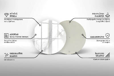 Posavaso de vidrio para velas funerarias Fondo de piedra de mármol
