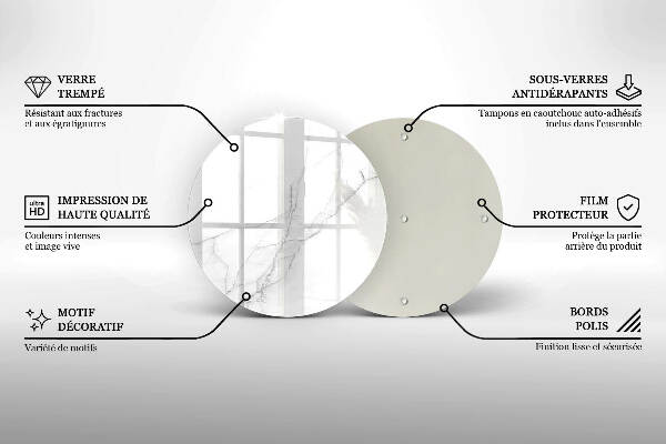 Posavaso de vidrio para velas funerarias Fondo de piedra de mármol