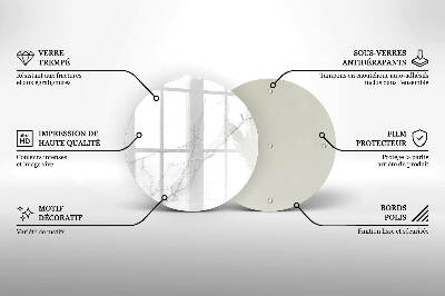 Posavaso de vidrio para velas funerarias Fondo de piedra de mármol