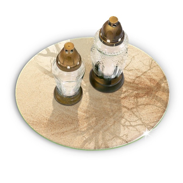 Posavaso de vidrio para velas Arena