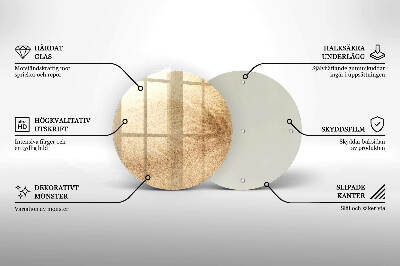 Posavaso de vidrio para velas Arena