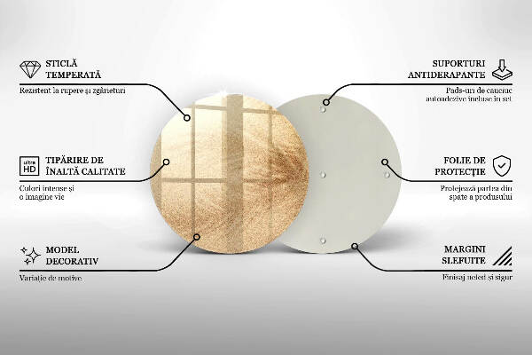 Posavaso de vidrio para velas Arena