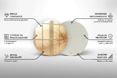 Posavaso de vidrio para velas Arena