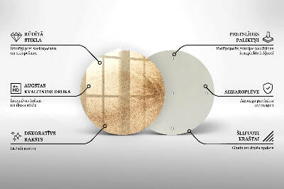 Posavaso de vidrio para velas Arena