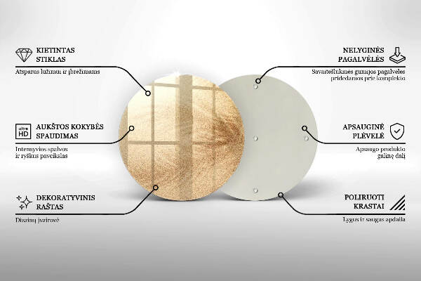 Posavaso de vidrio para velas Arena