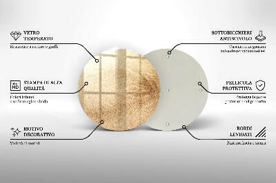 Posavaso de vidrio para velas Arena