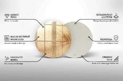 Posavaso de vidrio para velas Arena