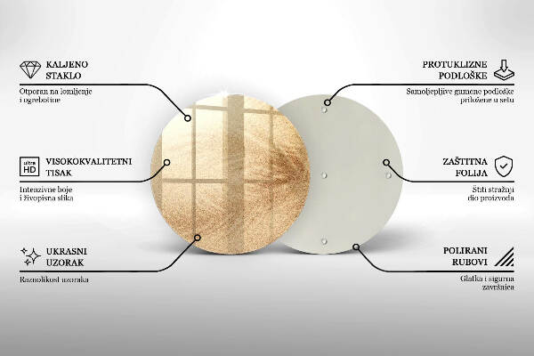 Posavaso de vidrio para velas Arena