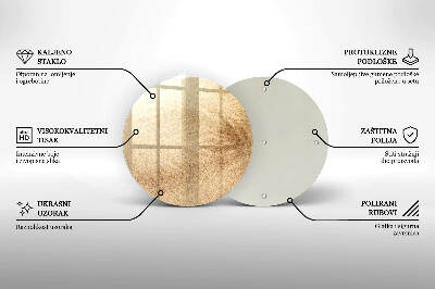 Posavaso de vidrio para velas Arena