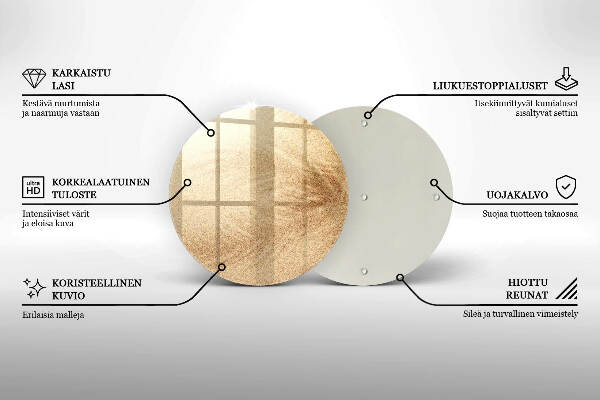 Posavaso de vidrio para velas Arena