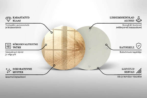 Posavaso de vidrio para velas Arena