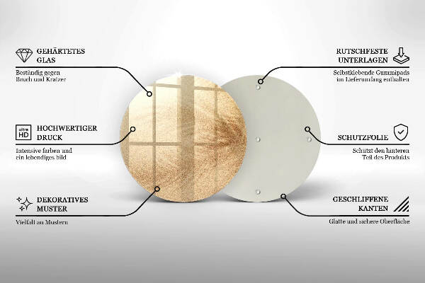 Posavaso de vidrio para velas Arena