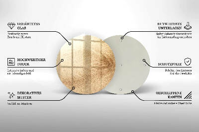 Posavaso de vidrio para velas Arena