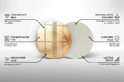 Posavaso de vidrio para velas Arena