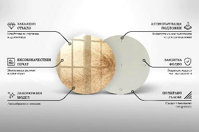 Posavaso de vidrio para velas Arena