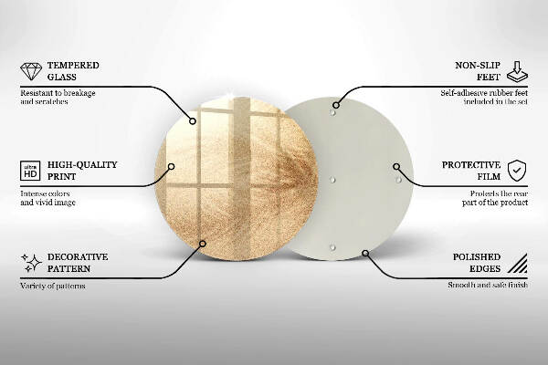 Posavaso de vidrio para velas Arena