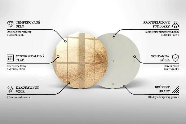 Posavaso de vidrio para velas Arena