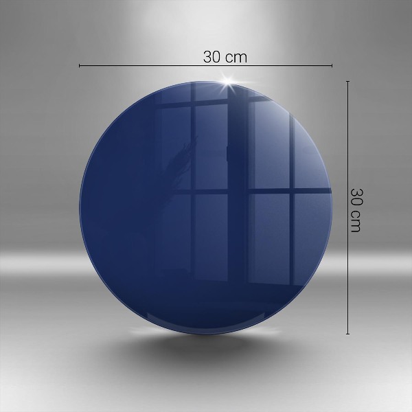 Posavaso de vidrio para velas funerarias Color azul