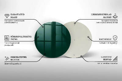 Posavaso de vidrio para velas Color verde