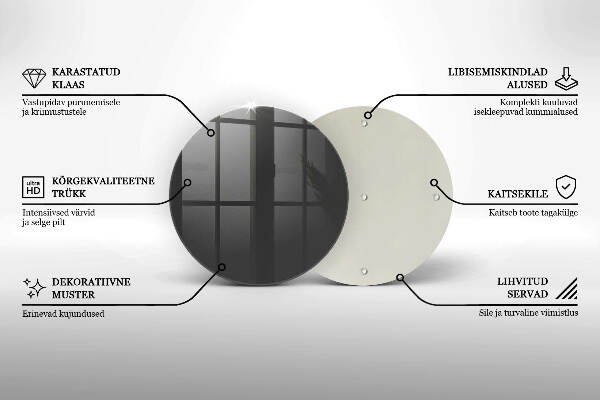 Posavaso de vidrio para velas funerarias Color gris