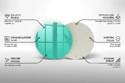 Posavaso de vidrio para velas funerarias Color verde