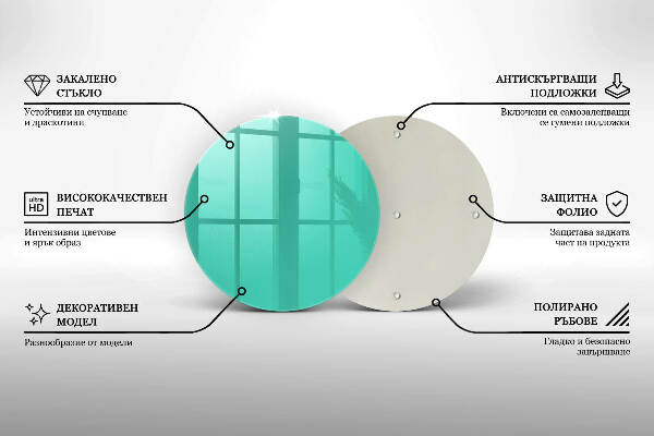 Posavaso de vidrio para velas funerarias Color verde