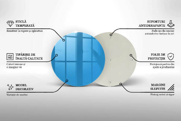 Posavaso de vidrio para velas Color azul