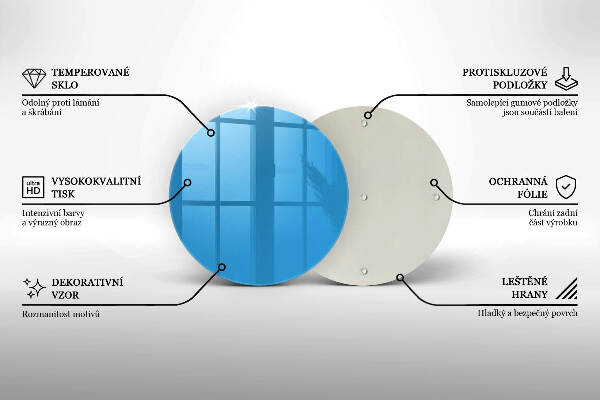 Posavaso de vidrio para velas Color azul