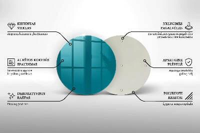 Posavaso de vidrio para velas Color turquesa