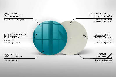 Posavaso de vidrio para velas Color turquesa