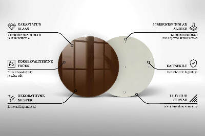 Posavaso de vidrio para velas Color marrón