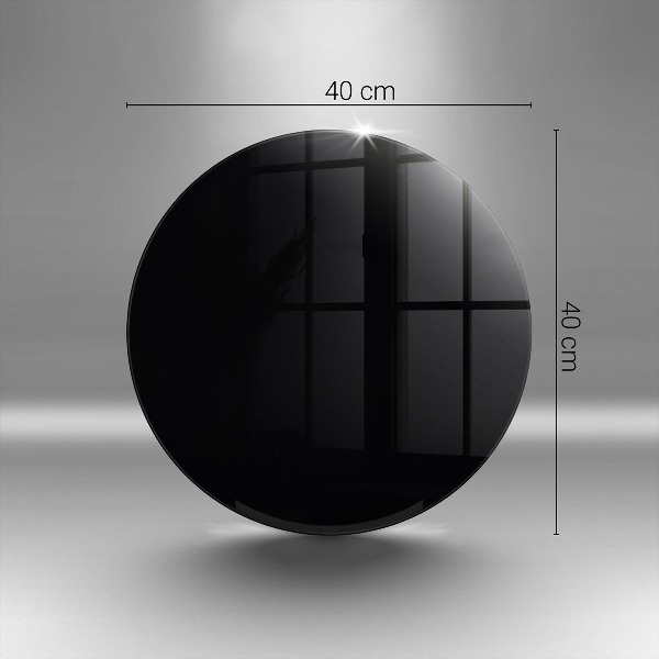 Posavaso de vidrio para velas funerarias Color negro