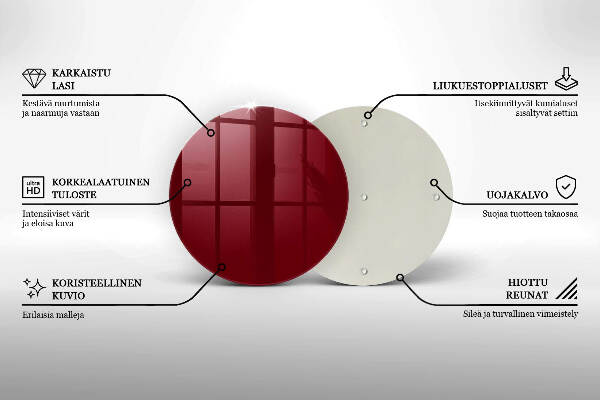 Podkładka pod znicz Kolor burgundowy