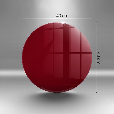 Posavaso de vidrio para velas Color burdeos