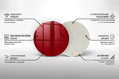 Posavaso de vidrio para velas funerarias Color rojo