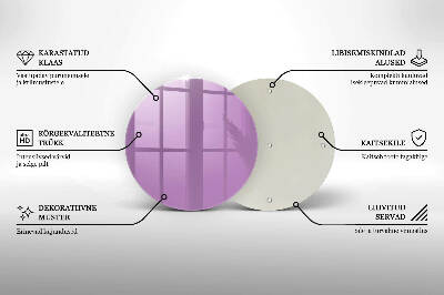 Posavaso de vidrio para velas funerarias Violeta