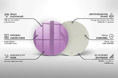 Posavaso de vidrio para velas funerarias Violeta