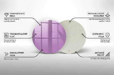 Posavaso de vidrio para velas funerarias Violeta