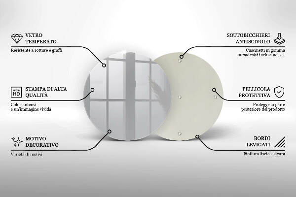 Posavaso de vidrio para velas Color gris