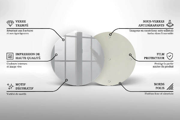 Posavaso de vidrio para velas Color gris