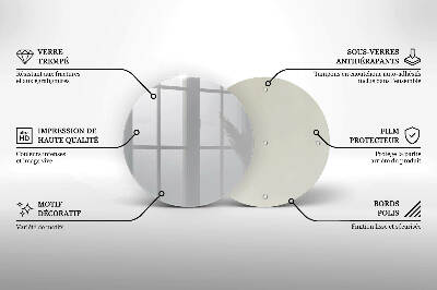 Posavaso de vidrio para velas Color gris