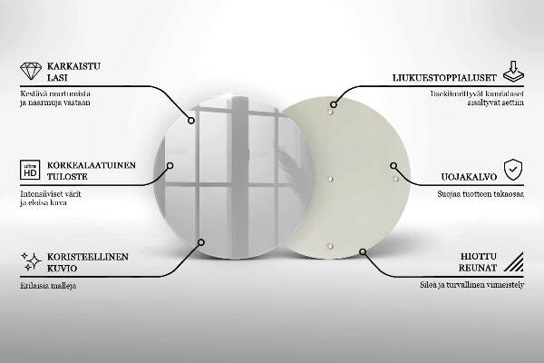 Posavaso de vidrio para velas Color gris