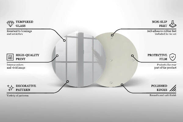 Posavaso de vidrio para velas Color gris