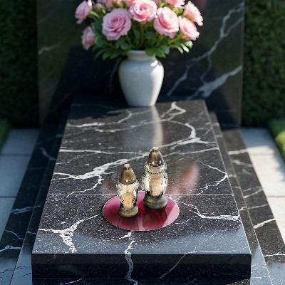 Posavaso de vidrio para velas funerarias Color rosa