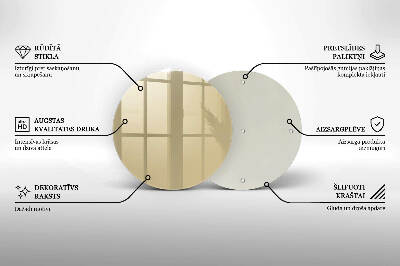 Posavaso de vidrio para velas Color beige