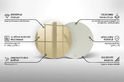 Posavaso de vidrio para velas Color beige